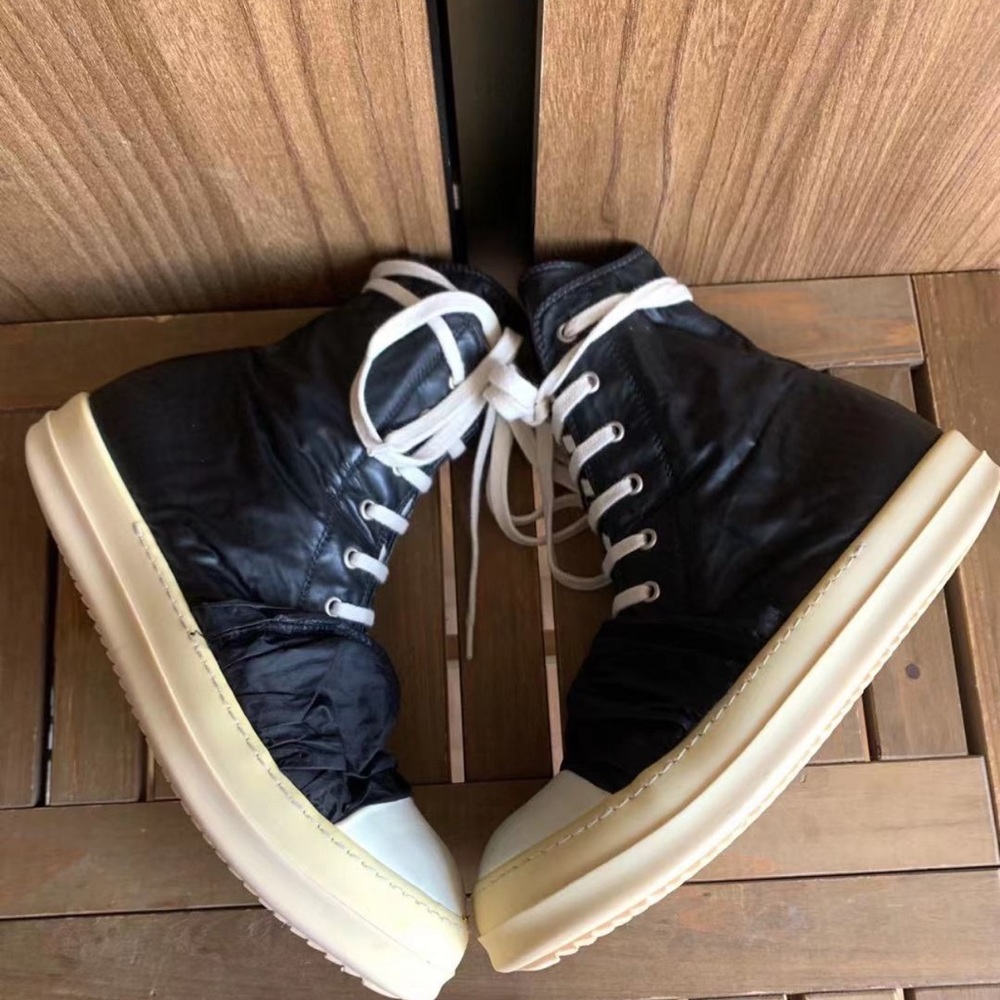rick Owens Drkshdw ramones patch sneakers size 41.5 men 8